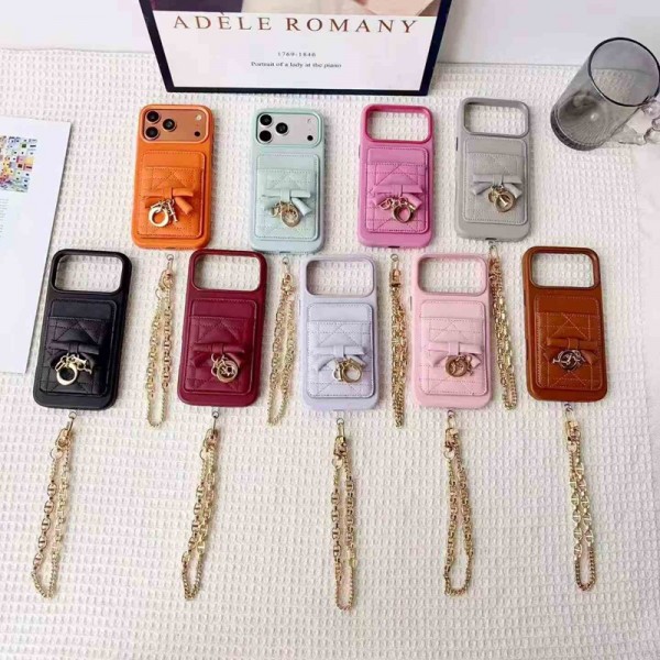 Dior ディオールiphone 18/17Pro/16/14 pro/15 pro max 16 plus 17 17eカバー ストラップ付 カード入れiphone 18pro max/16 17 pro air 14 15 16 plus 17ケースカバースタンド付きセレブ愛用全機種対応ハイブランドケース パロディiphone 18pro 17 air 16 15 14/13 pro max 17スマホケース コピー