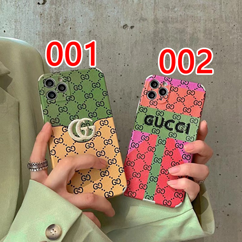 GUCCI　ブランド　iphone 12ケース　花色設計感　