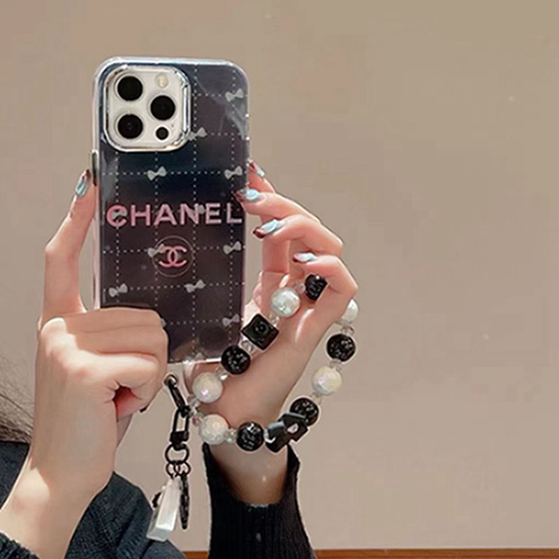 Chanel シャネルブランドiphone 14 plus 15 pro maxケースiphone 15/14 pro/15 pro max xs/8/7 plusカバー ストラップ付 カード入れ韓国風セレブ愛用 