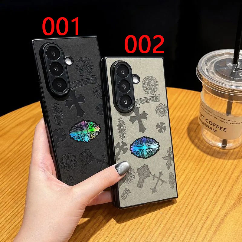 Chrome Heartsギャラクシー z fold 7 6 5 4 3ケース