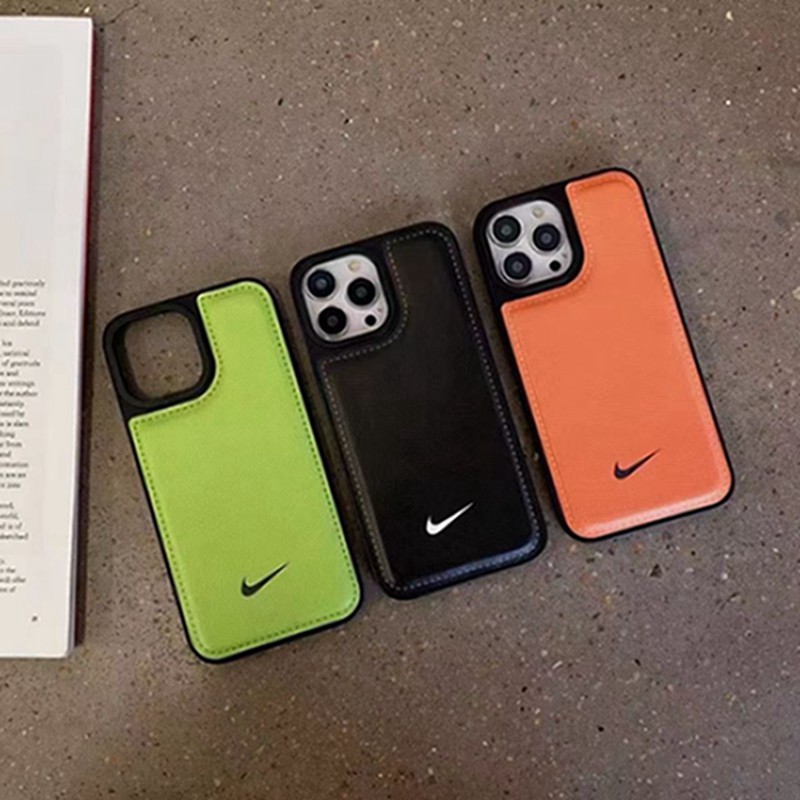 Nike ナイキiphone 15/14 pro/15 pro max xs/8/7 plusカバー ストラップ付 カード入れ韓国風セレブ愛用