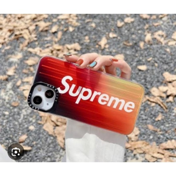 Supreme シュプリームブランドiphone 16 14 plus 15 pro maxケースiphone 16/14 pro/15 pro max xs/8/7 plusカバー ストラップ付 カード入れセレブ愛用全機種対応ハイブランドケース パロディiphone16 15 14/13 pro max スマホケース コピー