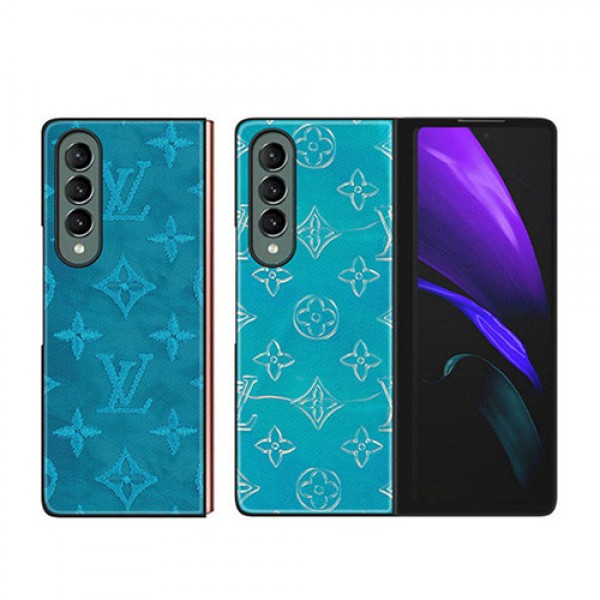 ルイヴィトン galaxy z fold 3 z flip3ケースカバーブランド 折り畳み式 携帯カバー 革製 lv ギャラクシー z fold3/2保護ケース