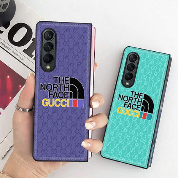 THE NORTH FACEブランド上品  Galaxy zflip/Z Fold 2ケース モノグラムGUCCI花柄 折畳み ギャラクシー Z Flip/Z Foldスマホケース人気グッチハイブランド質感ザ・ノース・フェイスGalaxyw21/fold/w20交換用ケース芸能人愛用メンズレデイーズ