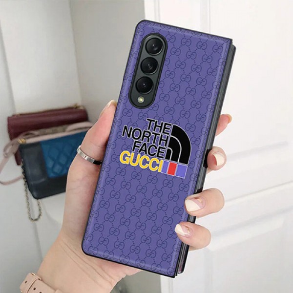 THE NORTH FACEブランド上品  Galaxy zflip/Z Fold 2ケース モノグラムGUCCI花柄 折畳み ギャラクシー Z Flip/Z Foldスマホケース人気グッチハイブランド質感ザ・ノース・フェイスGalaxyw21/fold/w20交換用ケース芸能人愛用メンズレデイーズ