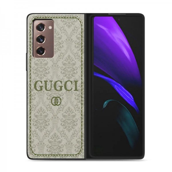 Gucci Galaxy Z Fold 2/3/4 5G ケース/カバー 革製ブランド サムスン ギャラクシーSamsung Galaxy Z Fold2/3/4 5Gケースグッチ おしゃれ カバー 耐衝撃 スマホケース ケース