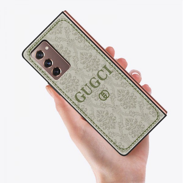 Gucci Galaxy Z Fold 2 5G ケース/カバー 革製ブランド サムスン ギャラクシーSamsung Galaxy Z Fold2 5Gケースグッチ おしゃれ カバー 耐衝撃 スマホケース ケース