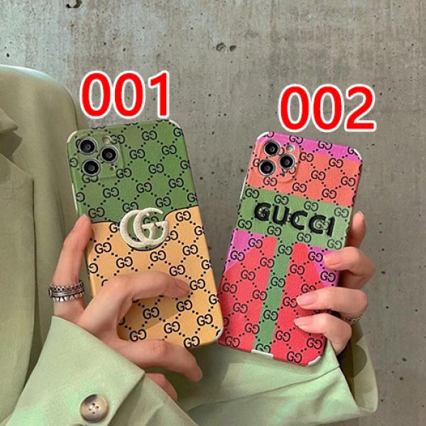 GUCCIブランド花色設計感iphone 13/12/12 pro/12 mini/12 pro maxケースカバー激安ジャケット型INS風刺繍モノグラム高級感アイフォン 11/11 pro/11 pro max/se2ケースハイブランドグッチ 革製スマホケース IPHONEx/xs/xr/8/7/6カバー芸能人愛用メンズレディーズ