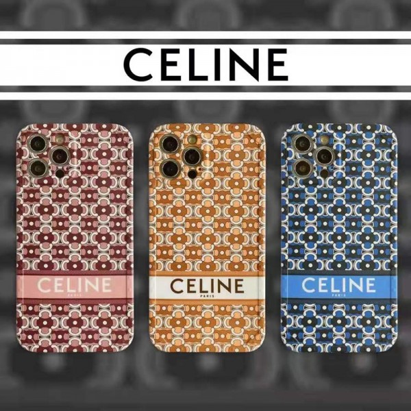 Celine/セリーヌ iphone se2/12/13 pro maxカバー 革製可愛いブランド風パロディケースiphone 11/8/xs maxケース男女ペアお揃い芸能人愛用可愛