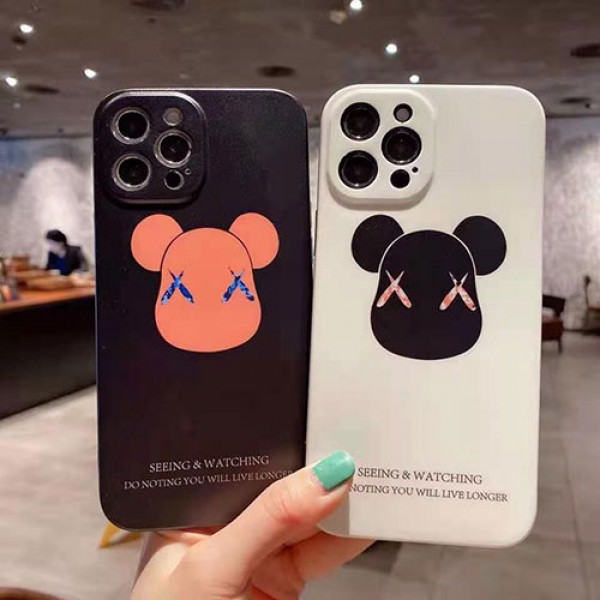 カウズ ブランド iphone12/12 pro/12 pro maxケース ハンドバンド付き 韓国風 ホルダー付 KAWS 個性潮 iphone x/xr/xs/xs maxケース 落下防止 ファッション ins風 iphone 11/11 pro/11 pro maxケース かわいい iphone x/8/7 plusケース大人気