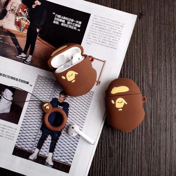 BAPE ブランドエアーポッズ プロ収納ケースAir pods1/2/3ケース 耐衝撃 落下防止Airpods pro3ケース メンズ レディース Air pods proケース 防塵 落下防止