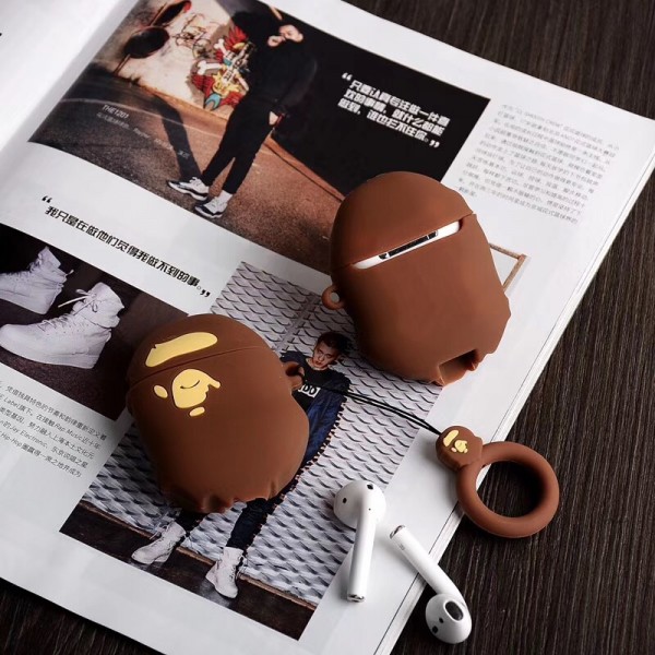 BAPE ブランドエアーポッズ プロ収納ケースAir pods1/2/3ケース 耐衝撃 落下防止Airpods pro3ケース メンズ レディース Air pods proケース 防塵 落下防止