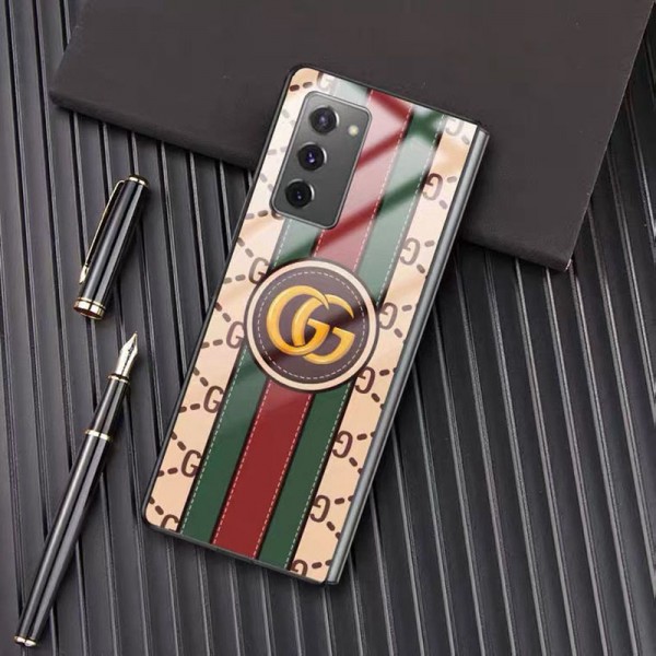 Gucci/グッチ ペアお揃い galaxy z fold 2/3/4ケース ハイブランド可愛い au レディース  おまけつきモノグラム galaxy Z Flip 4/3/2ケース ブランド