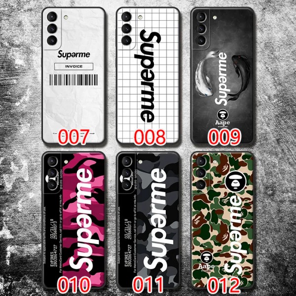 Supreme Stussy ファッション セレブ愛用 galaxy s21/s21+/s21ultraケース 激安ins風 iphone12/12proケースかわいいモノグラム ブランド Galaxy note20/s20/s10+ ースiphone x/8/7 plusケース大人気