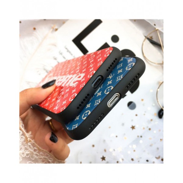 supreme lv コラボxperia 1/5/8 1/10 iiケース iPhone 12/xr/xs max/xs/11pro/11rケース ルイヴィトンGalaxy s20/s10/s9 plusケース iphone x/8/7スマホケース ブランド Iphone6/6s Plus Iphone6/6sカバー ジャケット 