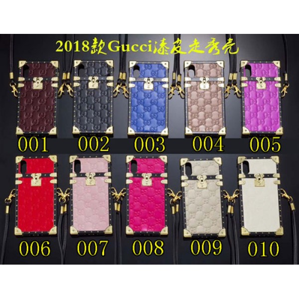 Gucci アイトランクiphone 12/12 pro/12 mini/12 pro maxブランドgucci iPhone xs/xs plusケース グッチ Iphone9/x/8/7 plusスマホケース Iphone6/6s Plus Iphone6/6sカバー ジャケット ストラップ付き 箱デザイン