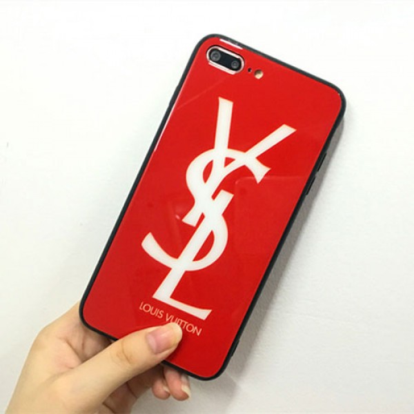 YSL iPhone 12/12 pro max xperia 5/1/10 ii ケース galaxy s10/s20+ huawei p30 iPhone xs/xs plus/xr/11 proケース イヴサンローラン Iphone x/8/7 plusスマホケース galaxys20/s9/s10 plusケースブランド Iphone6/6s Plus Iphone 11 pro max/6/6s/se2カバー ジャケット 簡約 アクリル製