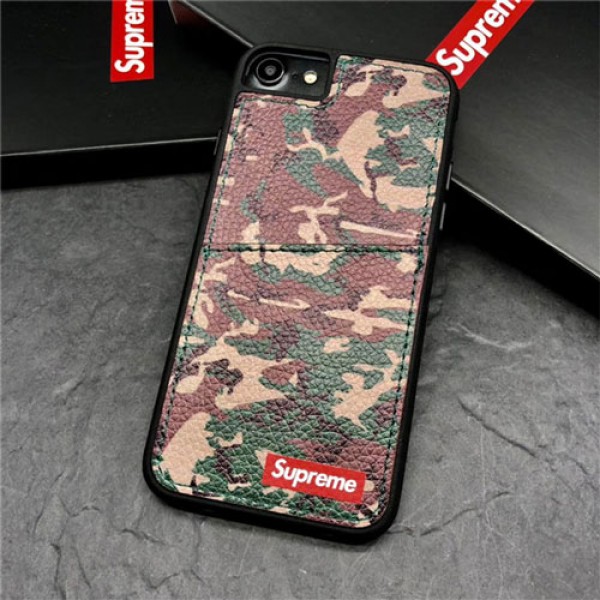 supreme iPhone xr/xs max/xs iphone 12 2020ケース シュプリーム iphone x/8/7/se2スマホケース ブランドIphone6/6s Plusカバー ジャケット カード入れ マックロコ