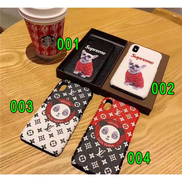 supreme iphone 12 2020ケース ルイヴィトン iphone x/8/7/se2スマホケースgalaxy s20/20+/20ultra/note20ケース ブランド huawei p40/30/20 mate30/20カバー ジャケット パンダ絵柄 ブサカワ犬絵柄