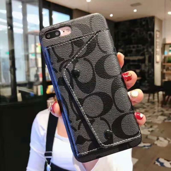 coach iPhone 12/12 pro max/xr/xs max/xs/11pro maxケース コーチ iphone x/8/7スマホケース galaxy s10/s10e/s9 plusケースブランド Iphone12 pro/12 max/12 mini/6/6s Plus Iphone6/6sカバー ジャケット カード入れ