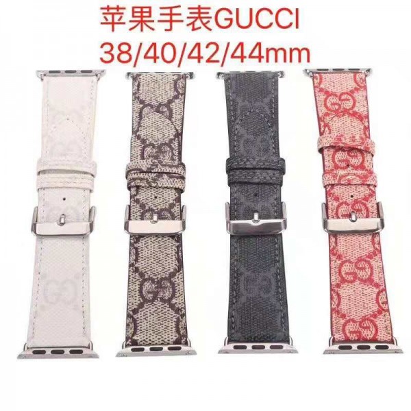 Gucci/グッチ Apple Watch 8/7/se2/6/5/4/3ベルト 交換用アップルウォッチ6/se 2020 バンド ブランド レディースバンド人気かわいい 38mm/40mm/42mm/44mm