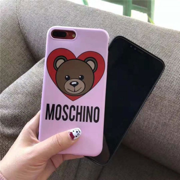moschino iPhone xr/xs max/xsケース モスキーノ iphone x/8/7/se2スマホiphone 12 2020ケース ブランド Iphone6/6s Plus Iphone6/6sカバー ジャケット 心絵柄