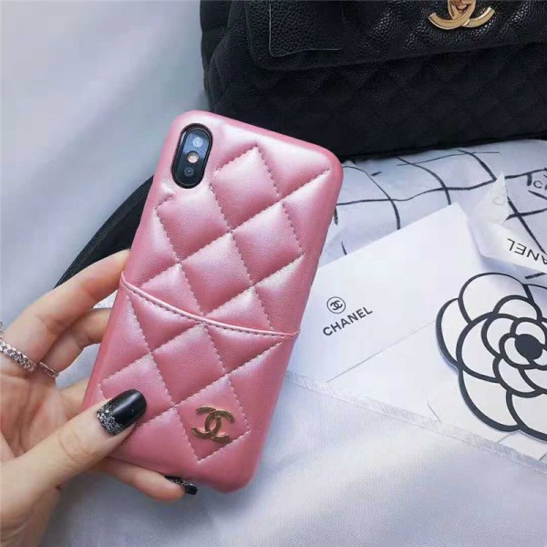 chanel iPhone 12 mini/12 pro/12 pro max/11/11pro/xr/xs max/xsケース シャネル iphone x/8/7スマホケース ブランドIphone6/6sカバー ジャケット 菱形紋 カード入れ