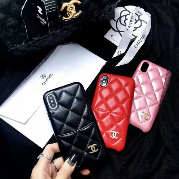 chanel iPhone 12 mini/12 pro/12 pro max/11/11pro/xr/xs max/xsケース シャネル iphone x/8/7スマホケース ブランドIphone6/6sカバー ジャケット 菱形紋 カード入れ