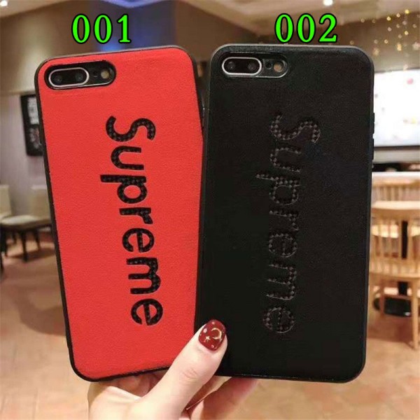 supreme iPhone xr/xs max/xsケース シュプリーム iphone x/8/7/se2 スマホiphone 12 2020ケース ブランドIphone6/6s Plusカバー ジャケット 凹み文字