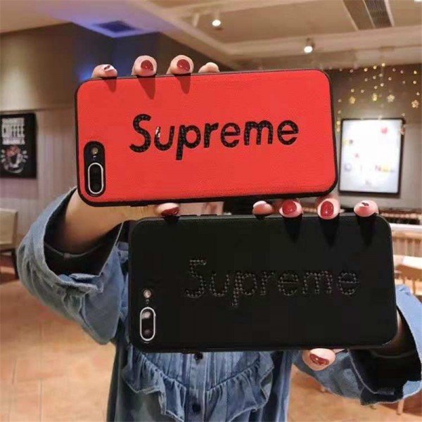 supreme iPhone xr/xs max/xsケース シュプリーム iphone x/8/7/se2 スマホiphone 12 2020ケース ブランドIphone6/6s Plusカバー ジャケット 凹み文字