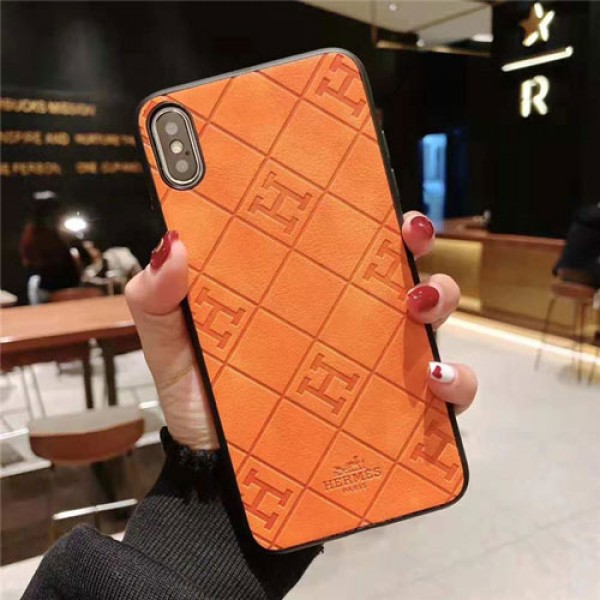 hermes iPhone12/12mini/pro maxケース エルメスGalaxy s10/s10e/s9/s8 plusケース iphone8/7/se2/xr/xs max/xsスマホケース ブランド Iphone6/6s Plusカバー ジャケット 菱形 H文字