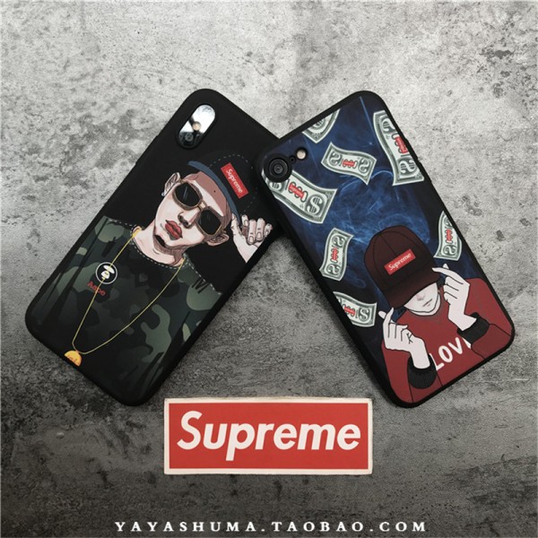 supreme iPhone xr/xs max/xsケース シュプリーム iphone 12 pro max/se2/8/7スマホケース ブランド Iphone6/6s Plus Iphone6/6sカバー ジャケット ギャラクター絵柄