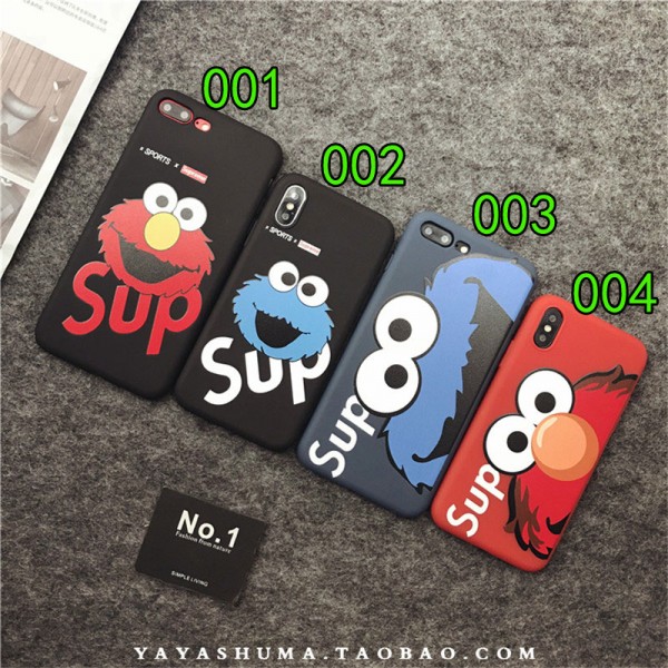 supreme iPhone xr/xs max/xsケース シュプリーム iphone x/8/7/se2スマホiphone 12 2020ケース ブランド Iphone6/6s Plus Iphone6/6sカバー ジャケット カートン毛球絵柄 可愛