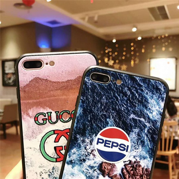 supreme gucci iPhone121/12pro/12promaxケース グッチ iphone  xr/xs max/xs/8/7/se2スマホケース ブランドpepsi Iphone6/6s Plus Iphone6/6sカバー 渚絵柄 ジャケット