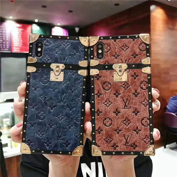 LV/ヴィトンブランド  iphone 13/13mini/13pro maxケーストランク型 復古風 アイフォン12/12mini/12promaxケース ショルダー 個性潮IPHONE11/SE2/X/8/7カバーファッション人気ストラップ付き携帯便利メンズ レディーズ芸能人愛用 