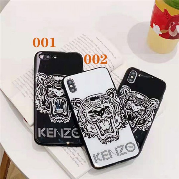 ケンゾー kenzo iphone xr/xs maxケース 虎頭付き アイフォン xs/xケース ブランドカッコイイ iphone se2/8/7 plusケースファッションオシャレ 人気ペア