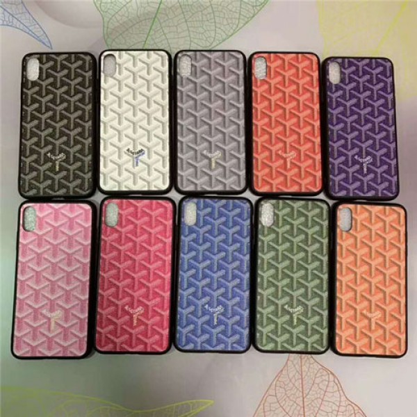 ゴヤール goyard iphone xr/xs maxケースブランド iphone x/xsカバー galaxy s10/s9 plusケース個性Y字 アイフォンse2/8/7 plusケース ファッション大人気