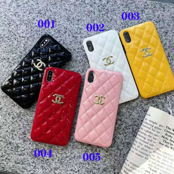 シャネル chanel iphone12/12mini/12pro maxケースブランドiphone xr/xs maxケース女性向け エナメル製 アイフォン  x/8/se2/7 plusケースファッション優雅