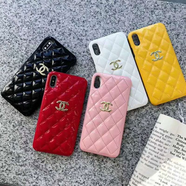 シャネル chanel iphone12/12mini/12pro maxケースブランドiphone xr/xs maxケース女性向け エナメル製 アイフォン  x/8/se2/7 plusケースファッション優雅