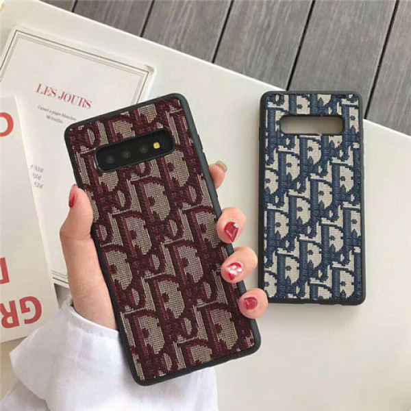 DIOR ディオール Galaxy s20/s20+/note20/s10/s10 plusケース 経典ロゴ 布製iphone xr/xs max/12ケース ブランド 保護 iphone x/8/7 plusケースレディース向けギャラクシー s9/s8 plusケースオシャレ