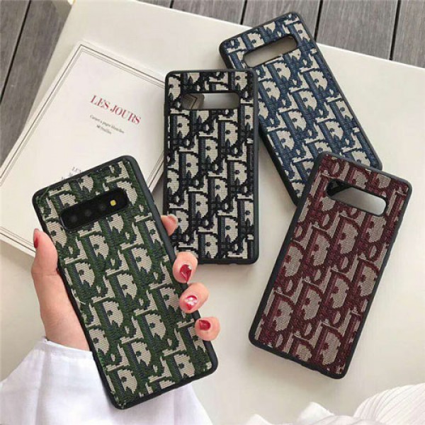 DIOR ディオール Galaxy s20/s20+/note20/s10/s10 plusケース 経典ロゴ 布製iphone xr/xs max/12ケース ブランド 保護 iphone x/8/7 plusケースレディース向けギャラクシー s9/s8 plusケースオシャレ