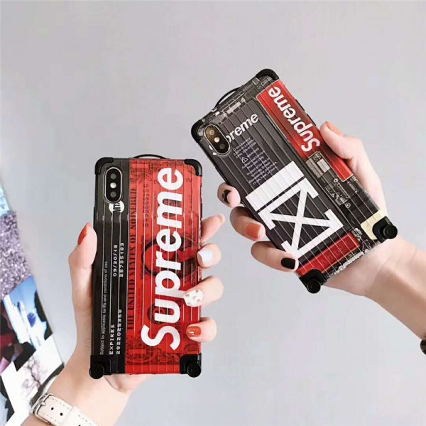 supreme iphone xr/xs maxケースシュプリームブランド iphone x/se2/8 plusケース トランクデザインアイフォン 7/6s plusケース ファッション大人気