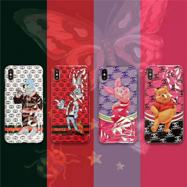 グッチ シャネル iphone xr/xs max/se2ケースシュプリームヴィドンコラボ iphone x/xsケースフェンデイアイフォン xs/xrケース キャラクター 付き iphone 8/7 plusケースダイヤモンド紋オシャレ