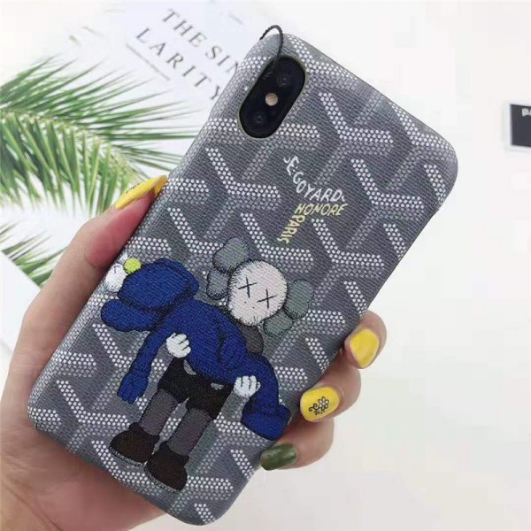 ゴヤールKAWS Galaxy s10/s10 plusケースブランド iphone xr/xs maxカバーgoyard 可愛い iphone x/se2/8/7 plusケース 個性潮流 galaxy s9/s8 plusケース