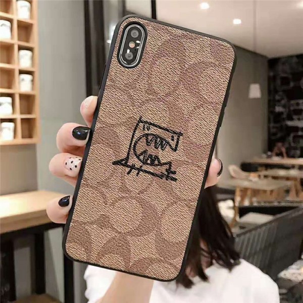 coach コーチ iphone 12/12mini/xr/xs maxケースブランド キャラクター付き iphone se2/x/8 plusケースパロディ風 アイフォン 7/xsケースオシャレ個性 男女兼用