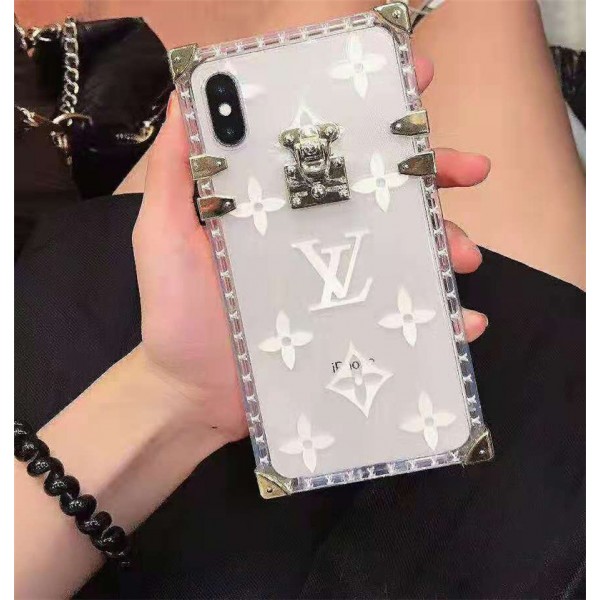 LV /ヴィトンブランド iphone 13/13mini/13promaxケース個性潮透明カバー アイフォン 12/12mini/12promaxカバートランク型設計感 モノグラム IPHONE X/SE2/8/7ケースファッション人気高級感メンズレデイーズ芸能人愛用