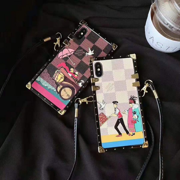 LV/ ヴィトンブランド iphone13/13mini/13pro maxケーストラック型個性潮アイフォン12/12mini/12promax保護ケースIPHONE 11/11promax/se2/x/8/7カバーファッション人気フレーム型潮流保護ケース芸能人愛用 メンズ レディーズ