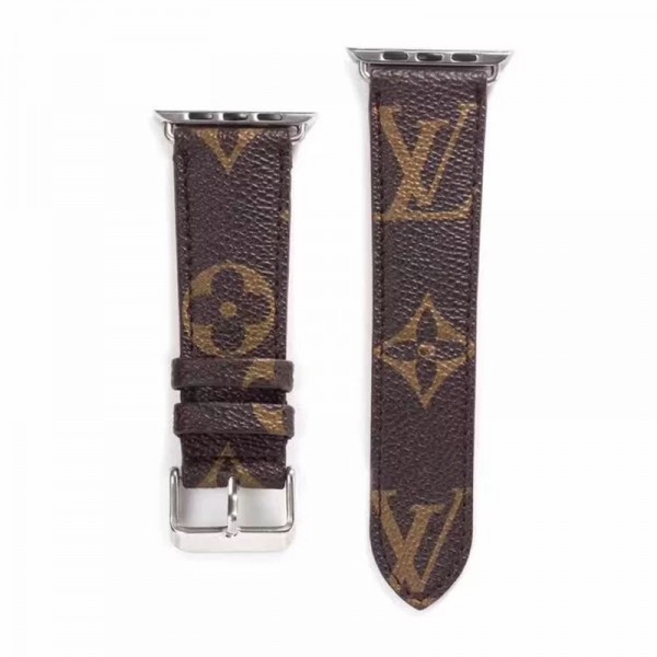 Lv/ルイヴィトン ブランドアップルウォッチ8/7/6/se2バンドApple Watch 7/8/6/5/4/3ベルト 交換用かわいいビジネスマン用高級Apple Watch 6/5/4/3ブランドバンド本革