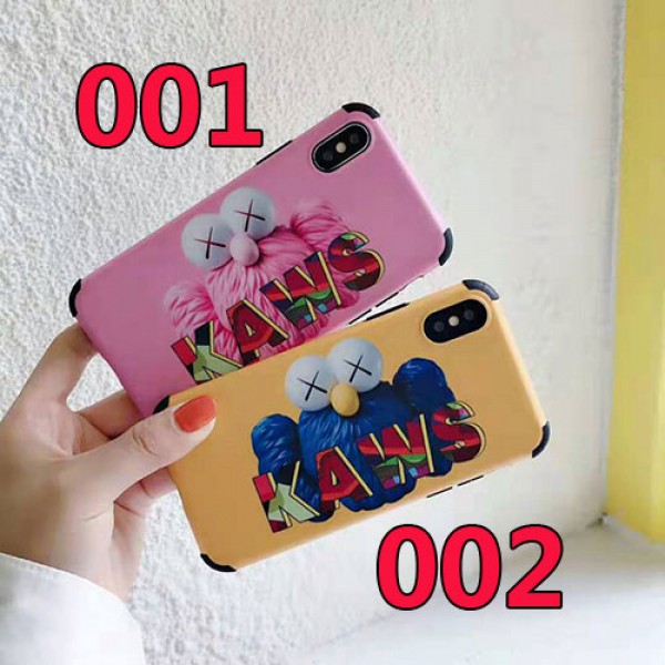 KAWS iphone 11/11pro max/12/12pro maxケース iphone xr/xs maxケース 可愛いキャラクター iphone x/se2/8/7 plusケース オシャレ 個性