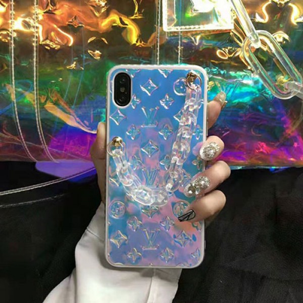 ルイヴィトン iphone11/11pro/11 pro maxケースブランド lv iphone xr/xs maxジャケット型ケース カラフル チェーン付き アイフォン x/se2/8/7 plusケース ファッションお洒落